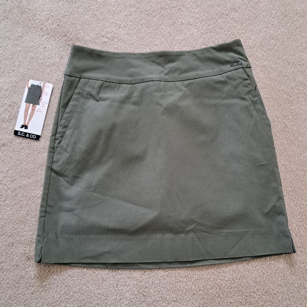 ❤️ S.C.& Co. Pull On Skort Green Stretch Skirt Women's Various Sizes NWT